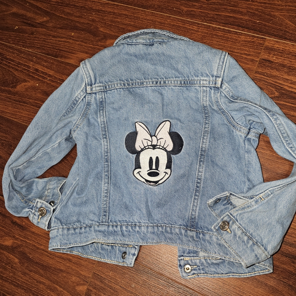 GAP × Disney Collab Kids Blue Minnie Mouse Denim Jacket